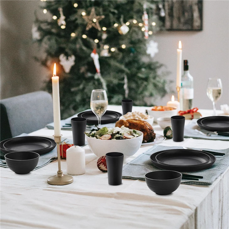 Bulk Modern Minimalist 16/24 Piece Tableware Set Microwave Safe Unbreakable Dinnerware Supply suppliers